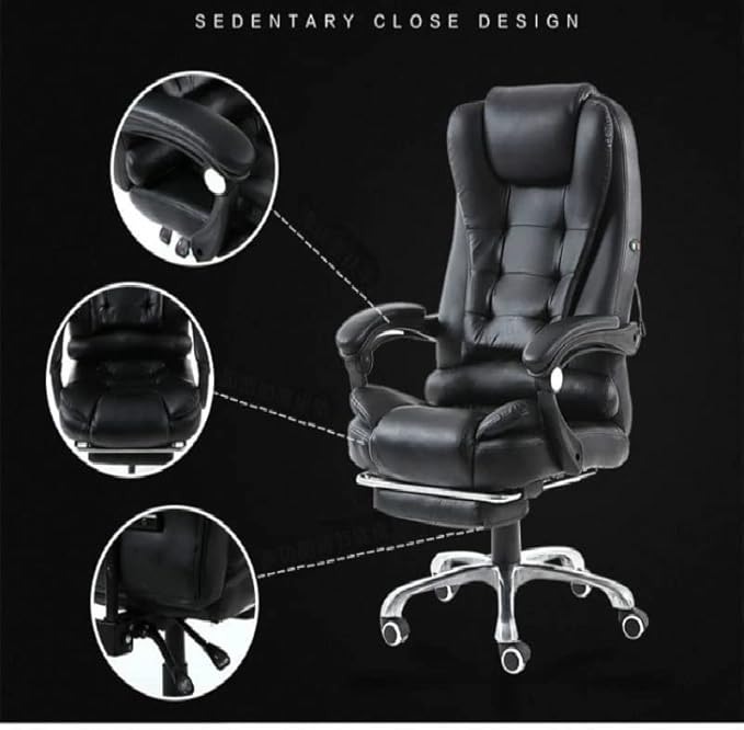 Office Chair Gaming Chair Computer Chair Gaming Chair Massage Synthetic Leather Office Chair Home Reclining Computer Boss Chair Swivel Lifting