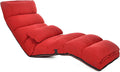 NaKeah Large Floor Chair for Adults Sofa Recliner Chairs Head Back Foot Adjustable Living Room Lounge Chair for Gaming Reading Meditating with PillowC