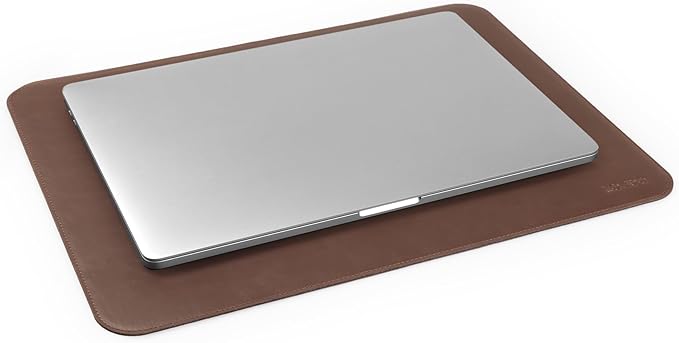 Londo PU Leather Mouse Pad – Desk Mat for Keyboard and Mouse Large Leather Office Desk Pad 13.18x17.32 (Brown)