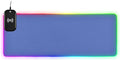 Blue Mouse Pad Gaming Mousepad Non Slip Desk Mat Wireless Charging Computer Mouse Pads RGB Keyboard Pad Mats for Desktop Home Office 35.4 x 15.7 in