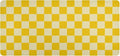 Mouse Pad Desk Mat Leather Desk Pad Large Gaming Desk Cover Protector Mat for Keyboard Computer Laptop Office Waterproof 47.2 x 23.6 Inch Checkered Yellow