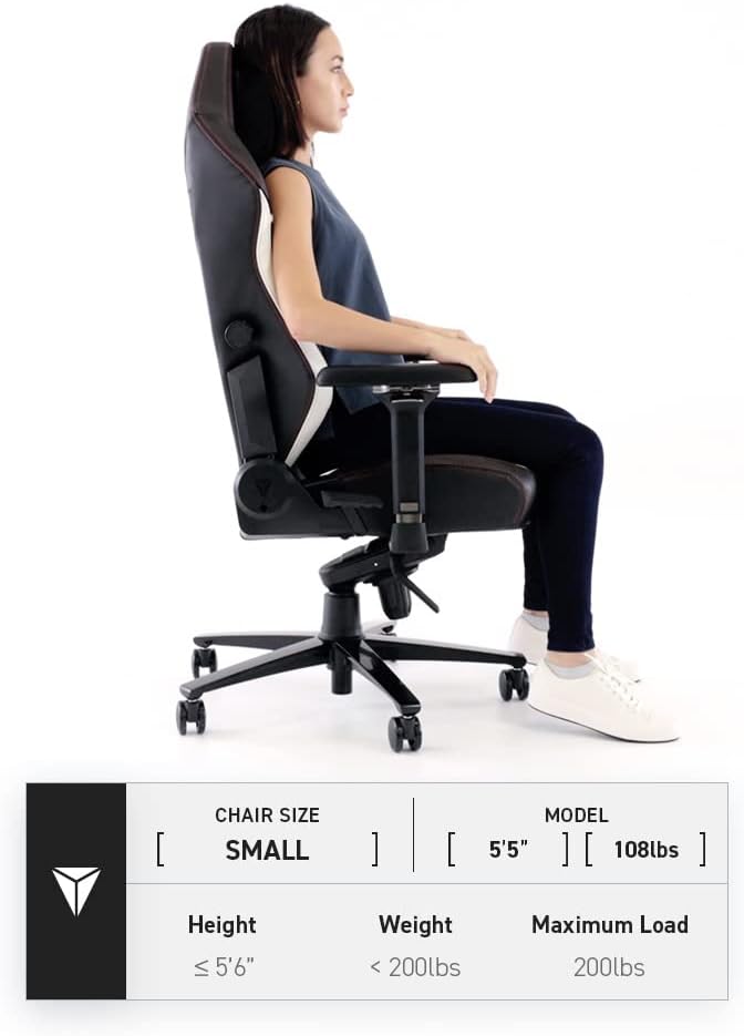 Secretlab Titan Evo Arctic White Gaming Chair - Reclining - Ergonomic &amp Comfortable Computer Chair with 4D Armrests - Magnetic Head Pillow &amp 4-Way Lumbar Support - Small - White - Fabric