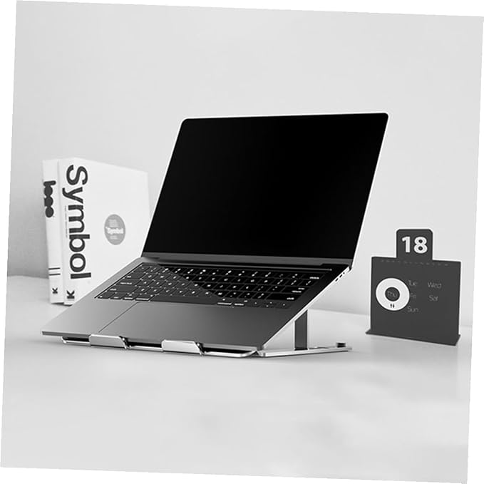 Aluminum Alloy Laptop Cooler Stand with Height Adjustable Cooling Fan Under 17.3 Inch Notebooks Silver Cooling Pad for Gaming Laptops and Office Use
