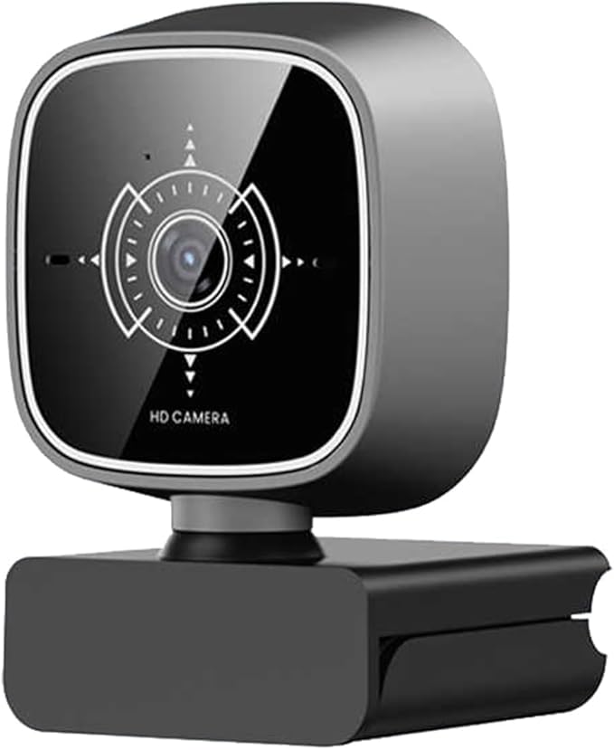 GIZNXBA 2k Streaming Webcam Auto Focus Noise-Canceling Microphone Adjustable Field of View PC Webcam for Creators Streamers Podcasters Meetings Video Calls