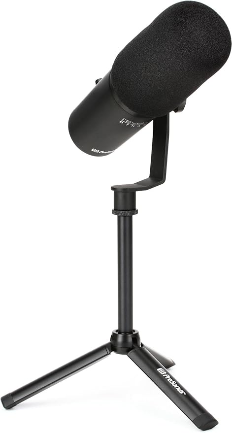 PreSonus Revelator Dynamic USB Microphone with Onboard DSP Studio-Quality Sound Cardioid Polar Pattern Adjustable Desk-Mounted Boom Arm Perfect for Streaming Podcasting Gaming and Recording