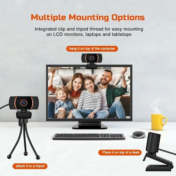 2K Webcam 1080P for PC Web Camera Cam Online Webcam with Microphone Webcan for PC Computer