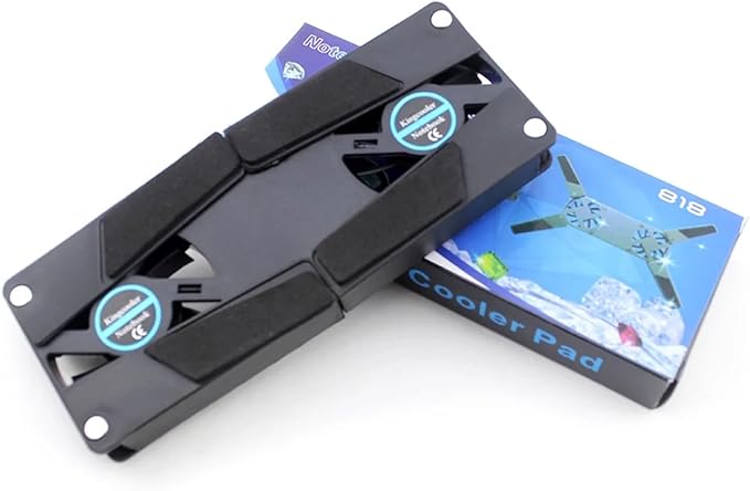 Foldable Cooling Pad Laptop Cooler with Double Fans Laptop Stand USB Powered for 7-15 Inch Notebook PC LCD Display Cooler Holder(C)