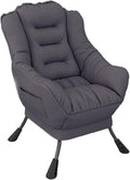 Mlaea Ergonomic Deck Chairs Comfortable Soft Bedroom Chairs Clothing Store Restaurant Gaming Reclining Chairs 45 * 45 * 85CM(Color:#3)