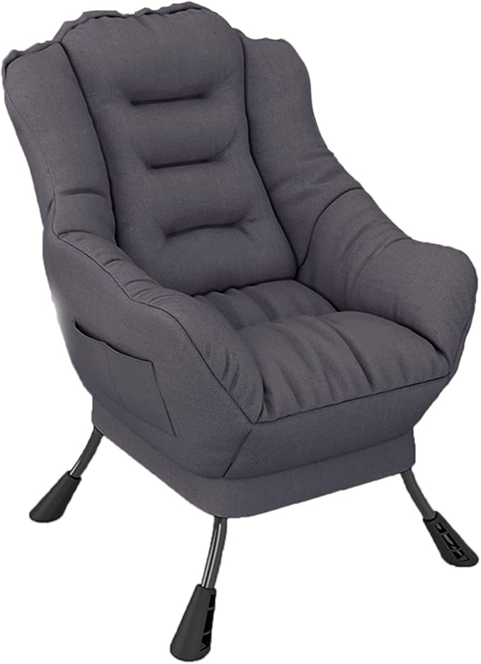 Mlaea Ergonomic Deck Chairs Comfortable Soft Bedroom Chairs Clothing Store Restaurant Gaming Reclining Chairs 45 * 45 * 85CM(Color:#3)