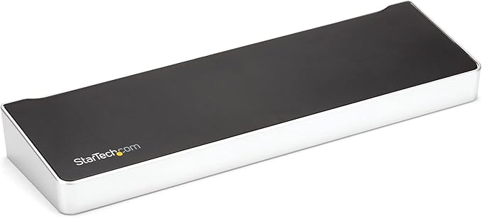 StarTech.com USB-C Triple Monitor Docking Station for MacBook Pro / Air M1 M2 M3 M4 &amp Windows Universal 4K HDMI DP Dock Thunderbolt Compatible 60W Laptop Charging - TAA Black &amp Space Gray