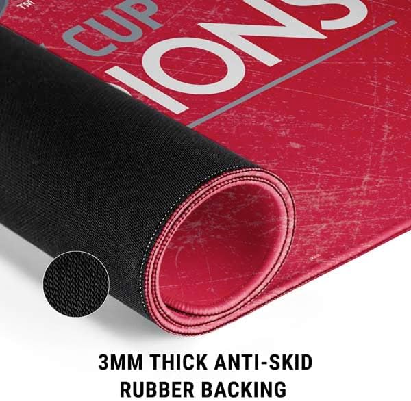 Skinit Medium Gaming Mouse Pad - Officially Licensed 2024 Stanley Cup Champions Design with Stitched Edges Waterproof Non-Slip Rubber Base Desk Mat for Keyboard &amp Mouse 17.7 x 15.75 inches
