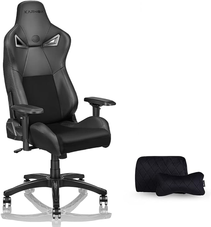 Generic Ergonomic Gaming ChairAdjustable Office Computer Chair with Lumbar SupportTall Back Swivel Chair with Headrest and ArmrestComfortable Reclining Video Desk Chair with Suede Padded Sea