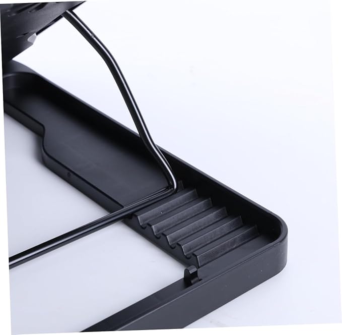 NOLITOY Laptop Cooling Pad with 5 Fans USB Cooling Base for Notebooks Multi-Angle Adjustable Black Cooler Stand Suitable for Gaming and Office Use
