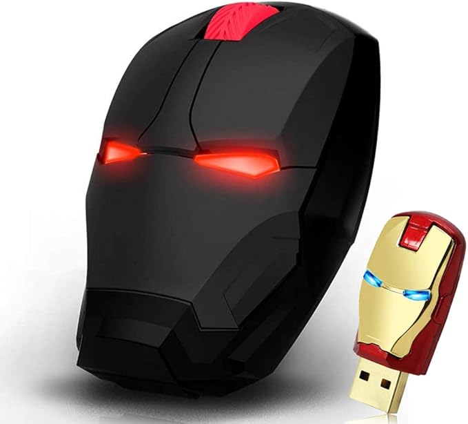 Cool Mouse for Laptop Gaming Mouse Wireless 2.4 G Portable Ergonomic Optical Mouse Mouse with USB Receiver for Notebook PC Laptop MacBook | 3 Adjustment Levels