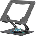 Laptop Pad 360 Rotating Laptop Stand 2 Adjustable Angle and 0-13 inches Tall Adjustable Cooling Pad Fits 10-17.3 laptops Pads