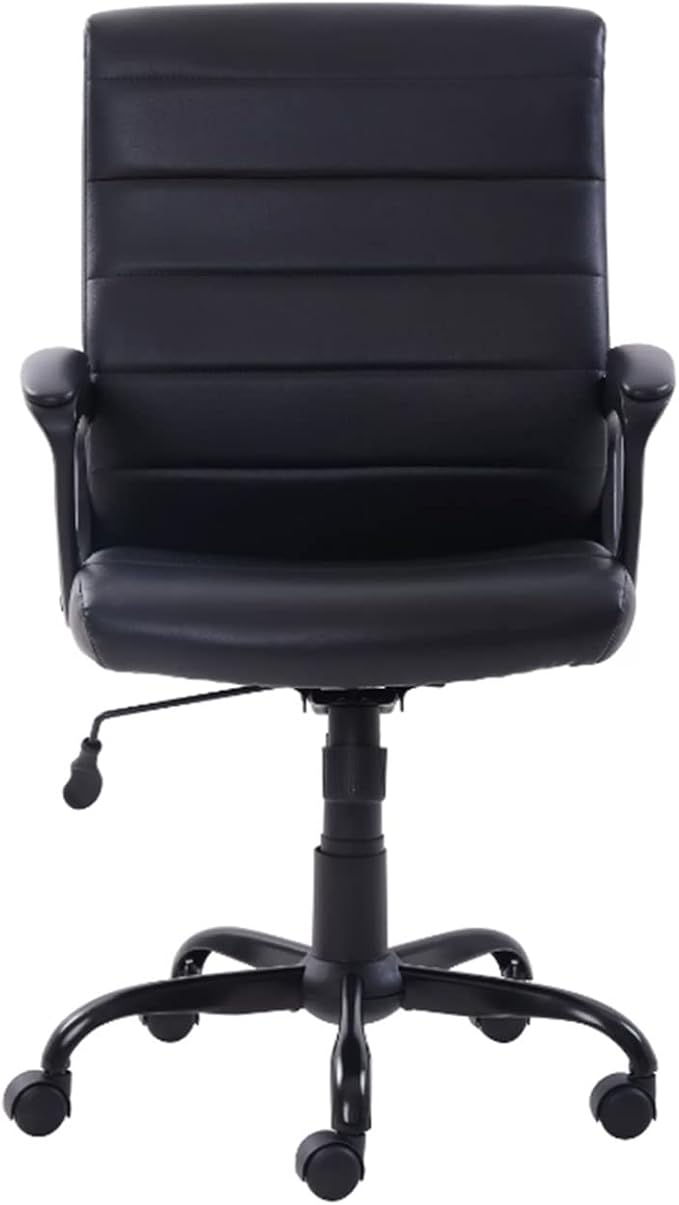 Office Chair Gaming Chair Computer Chair Black Office Chairs are Comfortable with Its Padded Armrest Ergonomically Placed