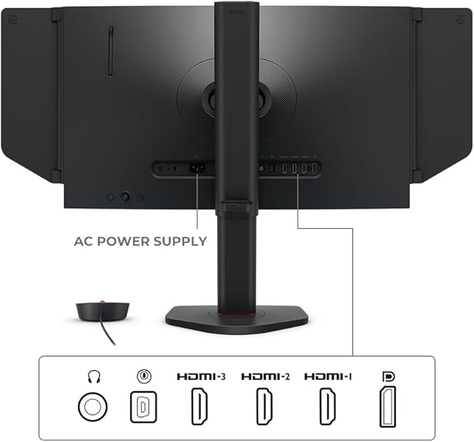 BenQ Zowie XL2540X+ 24.1 New Fast TN 280Hz Gaming Monitor 1080p Auto Game Mode by XL Setting to Share Height Adjustment Powered by Industrial-Grade Bearing Design S Switch Shielding Hood