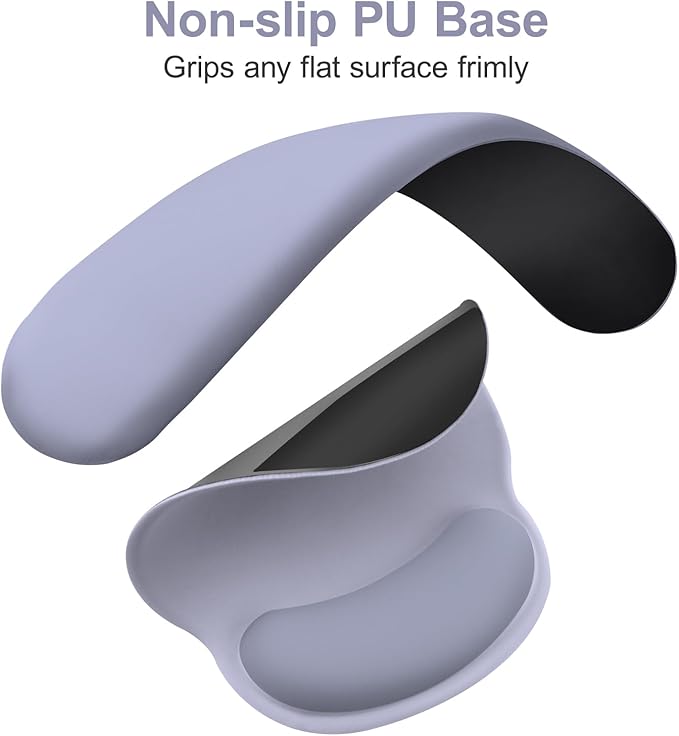 MOSISO Wrist Rest for Keyboard Mouse Pad Set Large Gaming Deskpad&ampCircle Curved Mousepad&ampKeyboard Wrist Rest&ampCoaster Ergonomic Non-Slip Mousepad&ampEasy Typing Pad with Silicone Lining