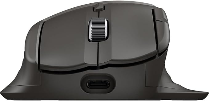 HP Ultra-Fast-Scroll Wireless Mouse 785M (B8YX4AA) - Multi Surface - Wireless - 32.81 ft - Bluetooth/Radio Frequency - 2.40 GHz - Rechargeable - Black - USB Type A - 6000 dpi - Scroll Wheel - 6 Button