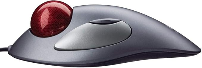 Logitech Trackman Marble Trackball Mouse - Wired USB Ergonomic Mouse for Computers with 4 Programmable Buttons