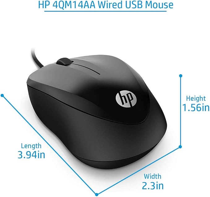 HP 1000 Wired Mouse (4QM14AA)