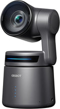 OBSBOT Tail Air NDI Streaming Camera 4K AI Tracking PTZ Camera with Intelligent APP Gesture Control HDMI/USB-C/Wireless Webcam Video Camera Live Stream for YouTube Church Worship Creator etc.