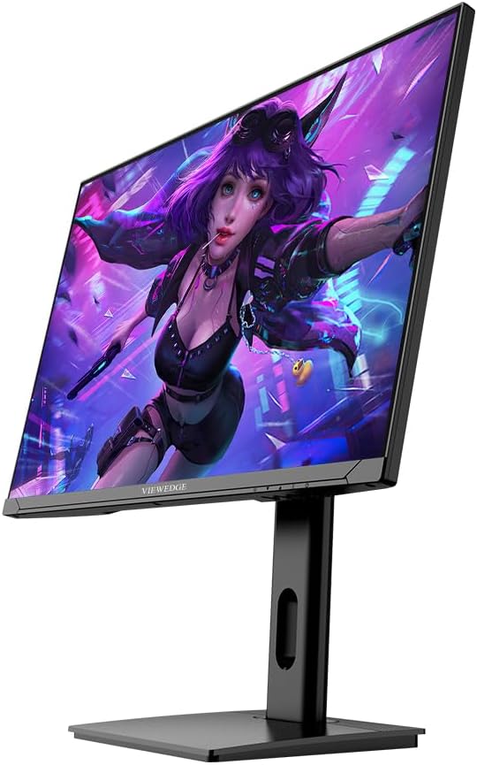 Viewedge 27 inch Gaming Monitor QHD (2560x1440p) 240Hz Computer Monitor 1ms HDR10 IPS DisplayPort HDMI 2K Vertical Monitor Wall Mountable Built-in Speakers
