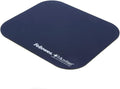 Fellowes Mouse Mat with Non-Slip Rubber Base - Mouse Pad with Antibacterial Protection - Suitable for Both Optical and Laser Mice - 199 x 232 x 2mm - Silver