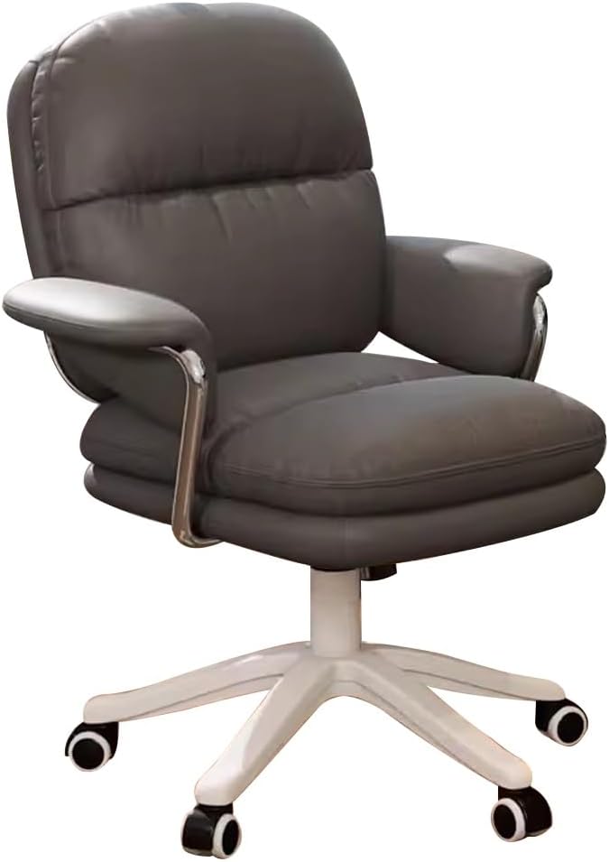 KITCISSL Office Desk Chair Computer Gaming Chair Video Game Chairs for Bedroom Accent Chairs Lift Makeup Chair Dormitory Swivel Office Chair for Living Room Home Office (Color : Dark Gray B)