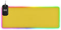 Gold Mouse Pad Gaming Mousepad Non Slip Desk Mat Wireless Charging RGB Computer Mouse Pads Keyboard Mats Pad for Home Office Desktop 35.4 x 15.7 in