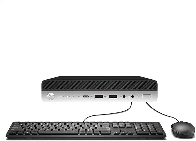 HP EliteDesk 800 G5 Mini Business Desktop PC with New 24 FHD Monitor Core i5-9500T 16GB RAM 256GB SSD Mouse &amp Keyboard DP Windows 11 Pro (Renewed)