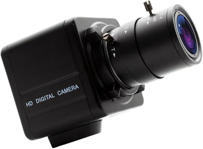 3MP Industrial Camera with 50mm 60mm 100mm 1 CS Mount Manual Iris Lens for Home Surveillance Live Streaming Webcam