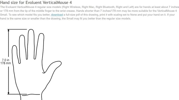 Evoluent – Inventor of The Vertical Mouse – VM4SW Ergonomic Vertical Mouse Right Hand Small Wireless USB Sculpted for Comfort Reduces Wrist Strain 4 Speeds 6 Customizable Buttons in Windows