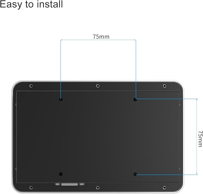 GreenTouch 7 Inch Desktop Wall Mountable Multi PCAP Touch Screen Monitor HDMI/VGA Input 1024 * 600 Resolution Display