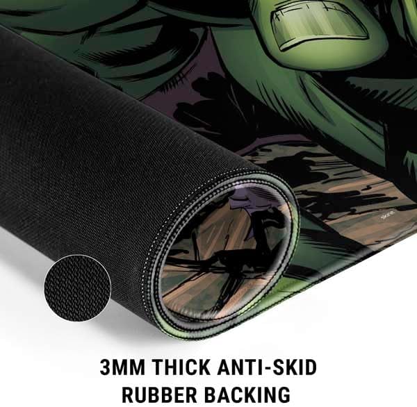 Skinit Extra Large Gaming Mouse Pad - Officially Licensed Hulk Design with Stitched Edges Waterproof Non-Slip Rubber Base Desk Mat for Keyboard &amp Mouse 35.75 x 15.4 inches