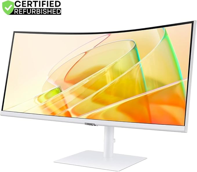 Samsung LS34C650TANXGO 34 inch ViewFinity S65TC Ultra-WQHD 100Hz AMD FreeSync HDR10 Curved Monitor (Renewed) Bundle with 2 YR CPS Enhanced Protection Pack