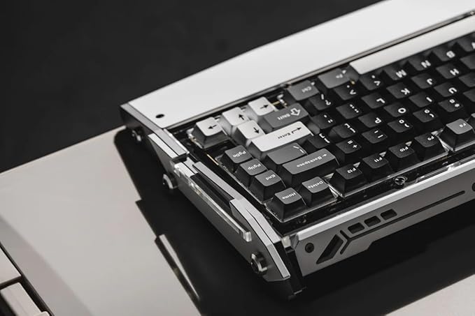 Black Diamond RT Hall Effect Magnetic Gaming Keyboard 75% 0.04mm Accuracy 8k Polling Rate 0.25ms Latency Leaf Spring Mount Mechanical Feel Custom Fixed-Wall Magnetic Switch Shadow Crimson