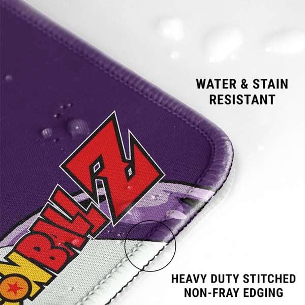 Skinit Medium Gaming Mouse Pad - Officially Licensed Frieza Design with Stitched Edges Waterproof Non-Slip Rubber Base Desk Mat for Keyboard &amp Mouse 17.7 x 15.75 inches