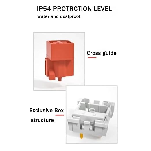 Kailh Box Heavy Orange Switches for DIY Mechanical Keyboard3-pin/60gf Tactile/RGB/LED/IP56 Water&ampDustproof/Long Life switches(Orange72pcs)