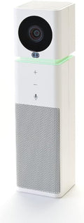 Boom UNO Full HD 1080p Conference Camera with 120° Wide-Angle Lens Full Duplex Speaker &amp Microphone Noise-Canceling Audio USB Plug &amp Play Video Bar for Meetings (White)