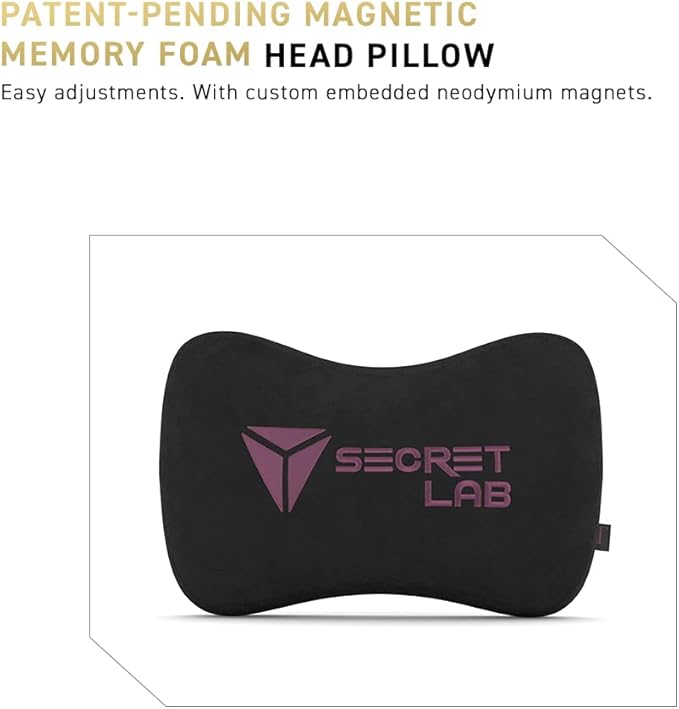 Secretlab Titan Evo Plush Pink Gaming Chair - Reclining - Ergonomic &amp Comfortable Computer Chair with 4D Armrests - Magnetic Head Pillow &amp 4-Way Lumbar Support - Small - Pink - Fabric