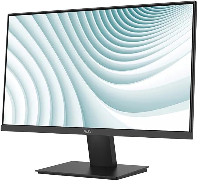msi 24 FHD VA Monitor with 4ms Response Time Anti-Glare Flicker Free 250 nits Brightness VESA Mount (75mm) HDMI Black Color 2 Pack w/DKZ Hub &amp ErgoFlexy Dual Mount Arms