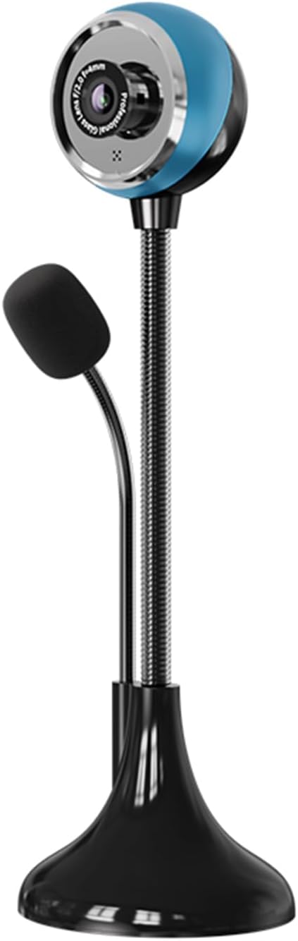 USB Desktop Stand-Up Camera 1080P(2K) 30hz HD Streaming Webcam with Mic 360° Rotation Portable Camera with Wide Angle Lens Suitable for Conference/Call/Web Class/Live Streaming