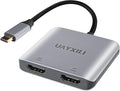 USB-C to Dual HDMI 8K Adapter - MST HDMI Splitter for Dual Monitors Extended Display Support 4K@60Hz Compatible with MacBook Dell HP Lenovo Thunderbolt 3/4 Laptops