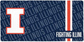 University of Illinois Fighting Illini Mascot Large Gaming Mouse Pad Desk Mat with Stitched Edges Non-Slip Base for Gamer Home and Office 31.5 x 15.7
