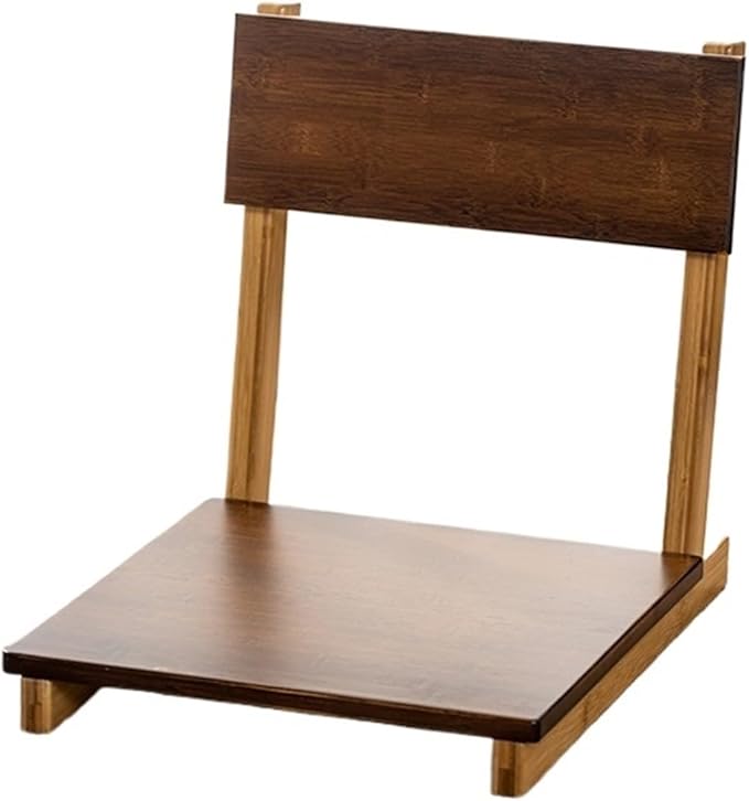 Portable Floor Chair Bedroom Living Room Tatami Chair Wooden Floor Tatami Lazy Chair Single Person Bay Window Chair with Back Support for Video-Gaming Reading Resting (Col
