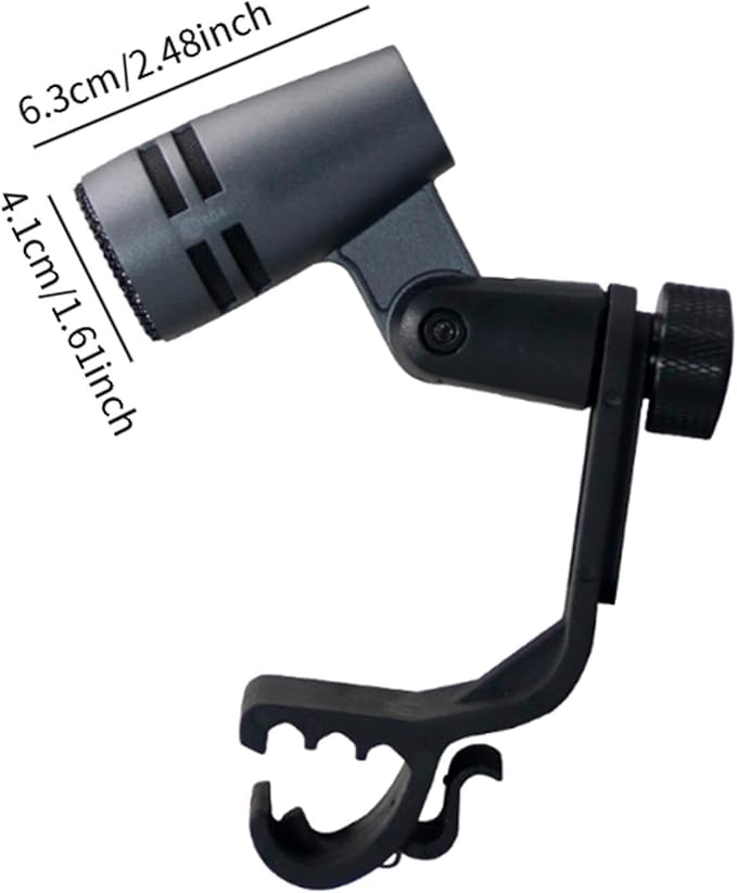 Generic Wired Dynamic MicProfessionalPercussion MicrophoneSturdySnare Drum Mic Clip on for Tom Musical Instruments Snare
