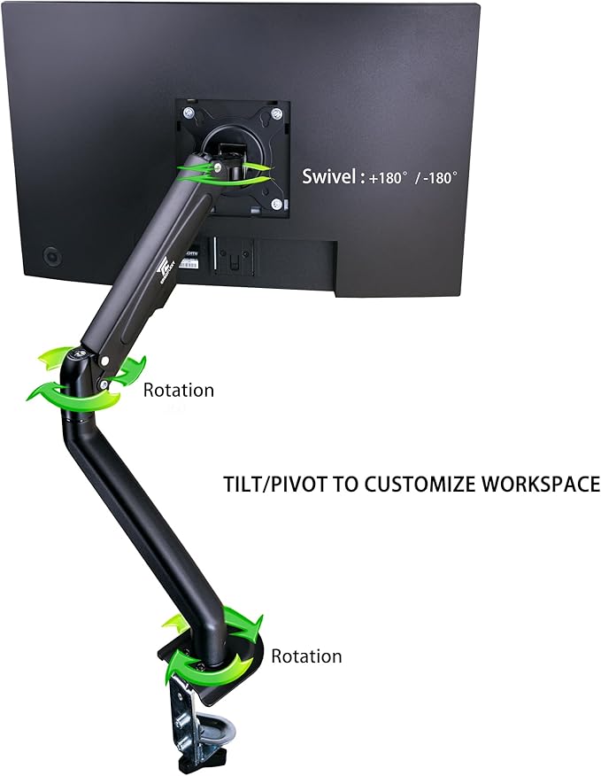 Samsung 32 Smart FHD VA Monitor with HDR10 4ms Response Time Anti Glare Flicker Free VESA Mount (100mm) HDMI &amp DKZ Hub Black Color 2 Pack ErgoFlexy Dual Monitor Mount