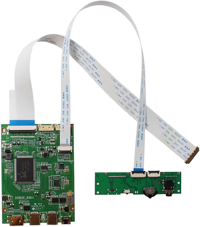 VSDISPLAY USB C Controller Board Work for 11.6 13.3 14 15.6 17.3 inch 1920x1080 N116HSE-EA1 EA2 N133HSE-EA1 EA3 B140HAN01 B156HAN01 N173HCE-E31 30 Pin EDP LCD Screen