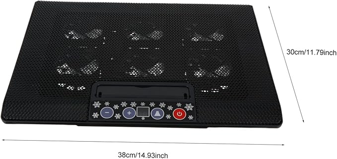 Multi-Angle Adjustable Laptop Cooling Stand Six Fans Base and Variable Speed Control for Enhanced Comfort and Heat Dissipation